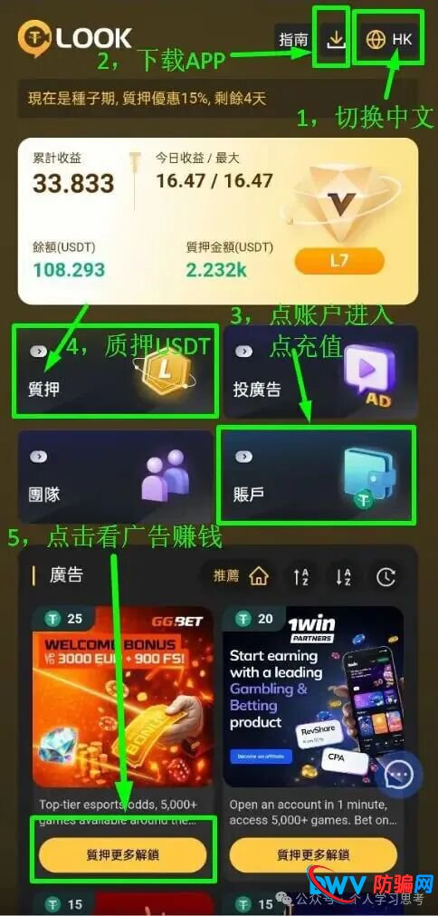 让你充钱、拉人、罚80%——看清LOOK必崩资金盘的五个死穴