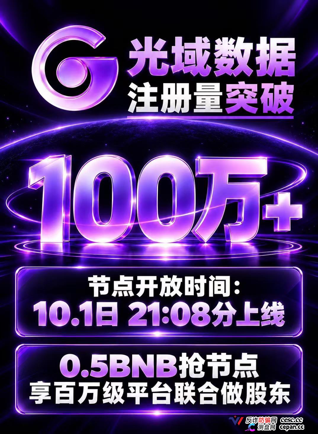 紧急预警｜“光域数据GOD”：质押0.5BNB抢节点，提现扣5%BNB+5%GOD，拿回来的是空气币(3)